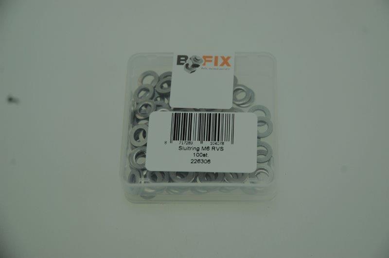 Sluitring Xtrabike m6 rvs