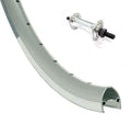 Voorwiel 28 alu zilver hoge velg