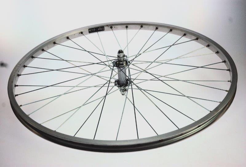Kt Voorwiel 26x1.75 alu zilver blank