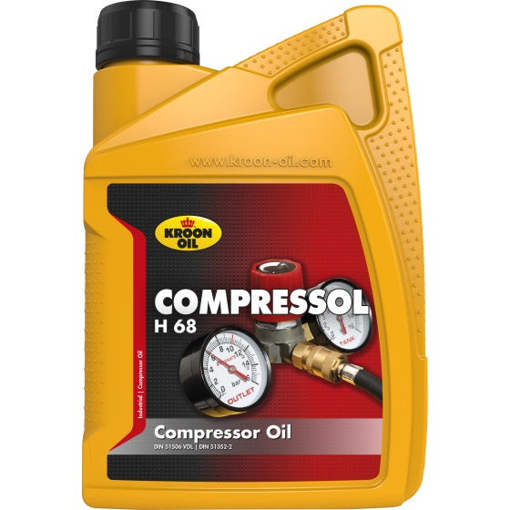 Kroon-oil kroon compressol h68 zuigercompressorolie 1ltr