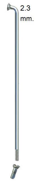 Sapim Spaken 13-308 rvs met nippel