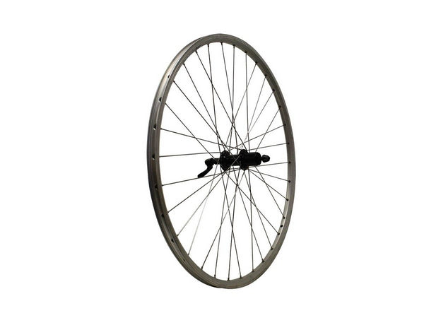 Achterwiel 26x1.75 cass 8/9 zilver