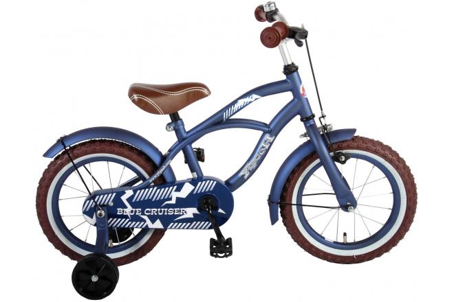 Volare Blue Cruiser Kinderfiets Jongens 14 inch Blauw 95% afgemonteerd