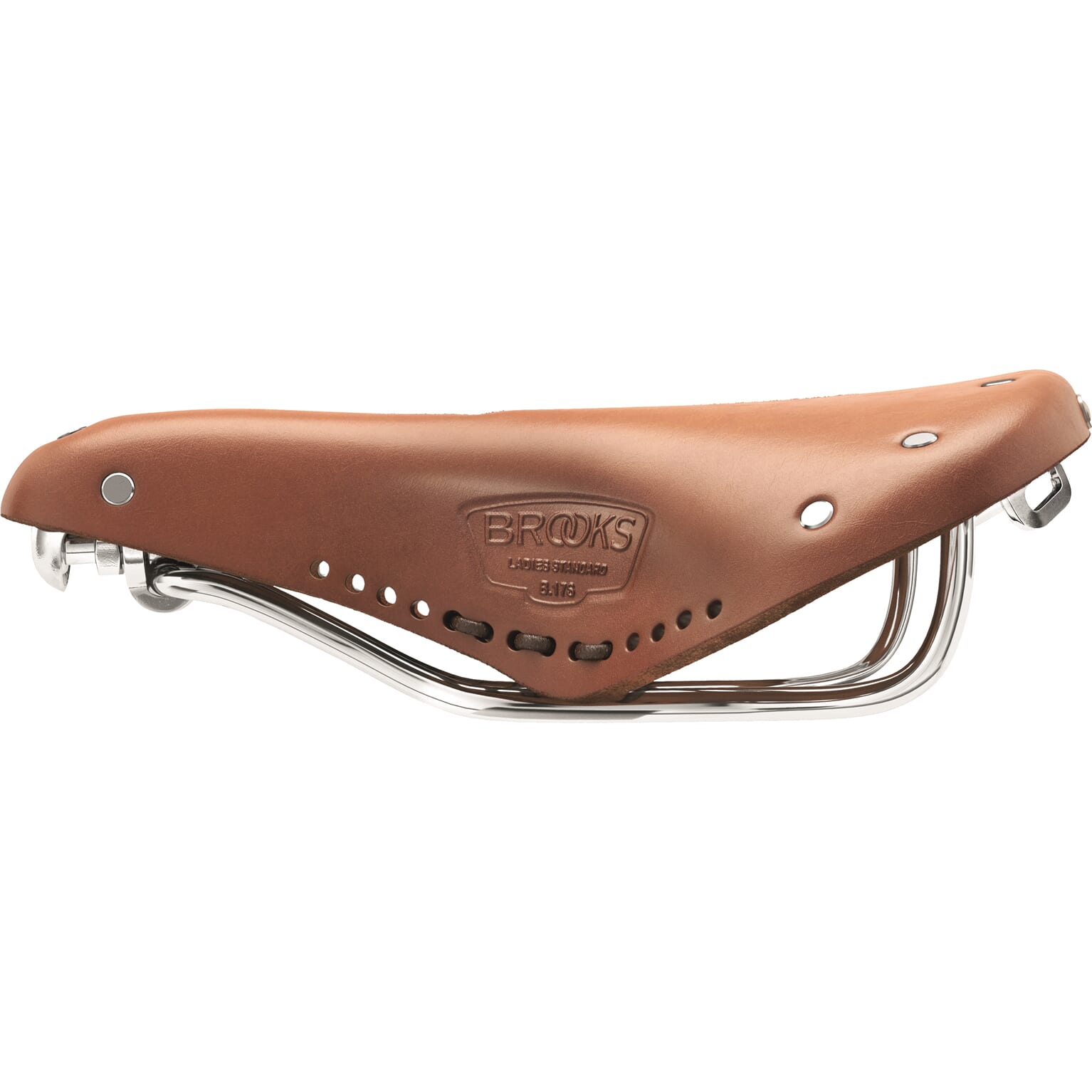 Brooks b17 short carved - honey