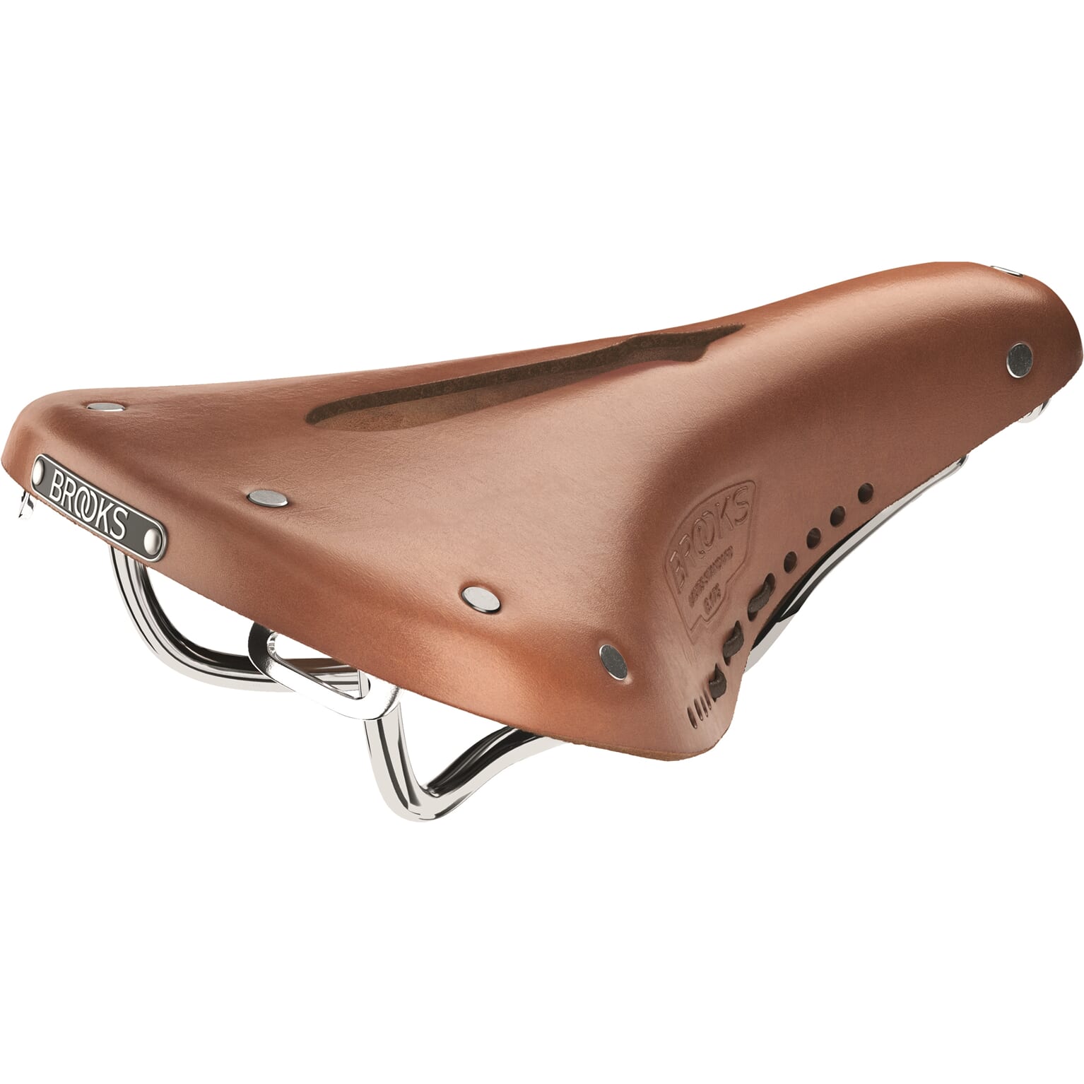 Brooks b17 short carved - honey