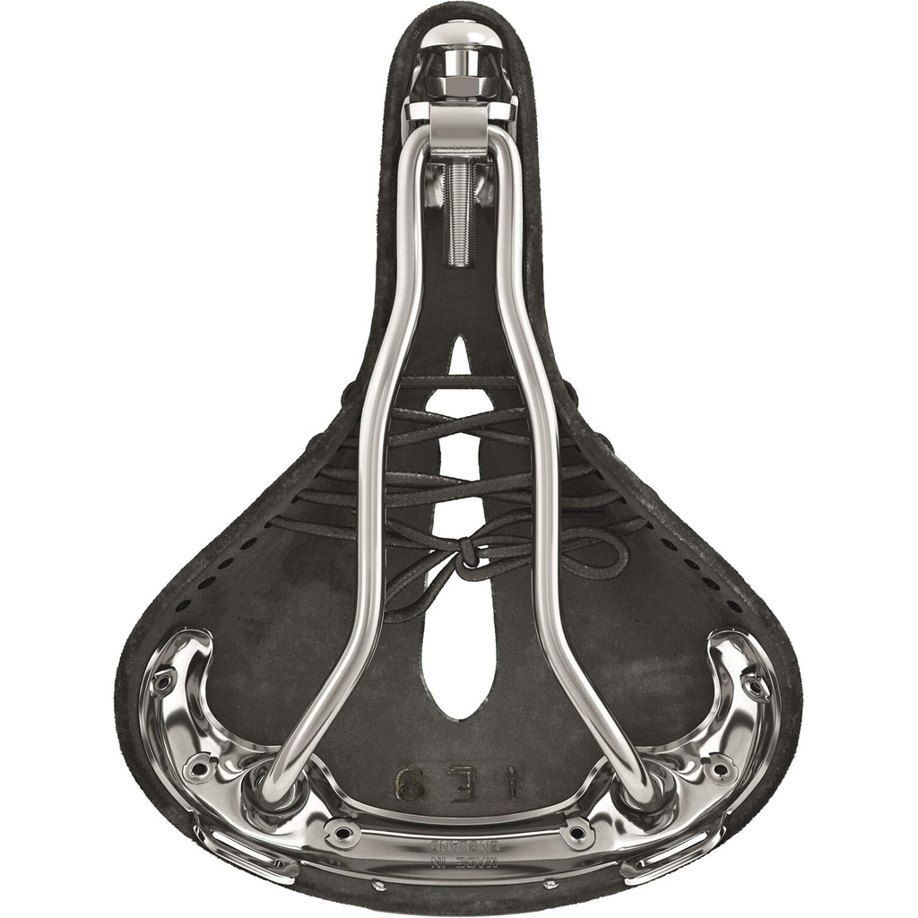 Brooks b17 short carved - black