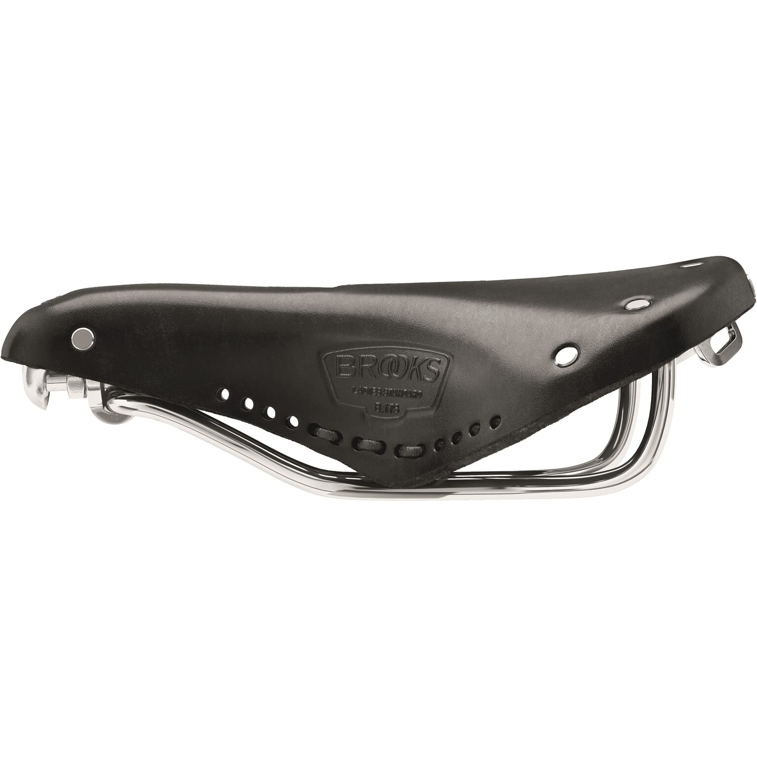 Brooks b17 short carved - black
