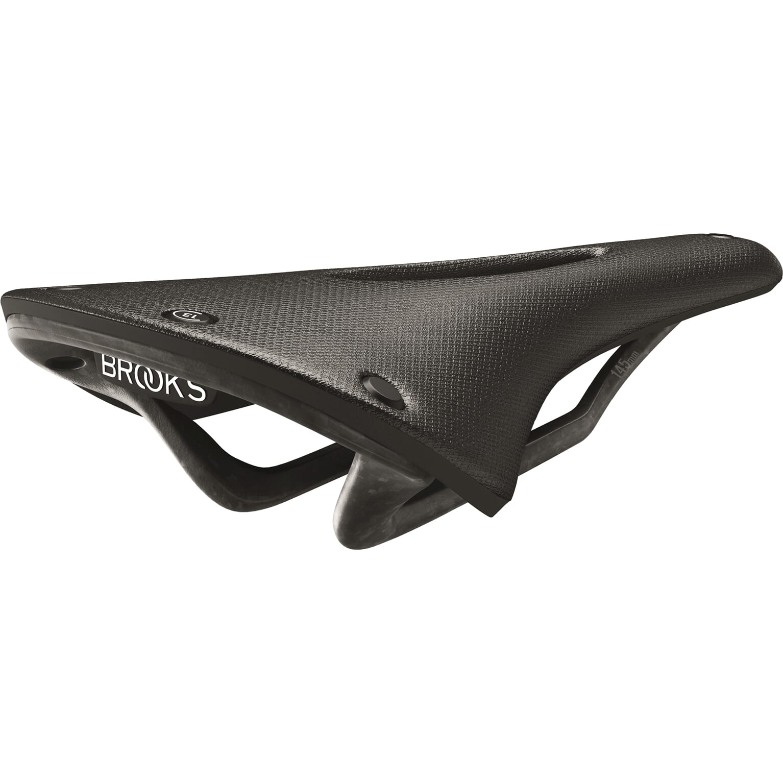 Brooks cambium c13 carved - 145 mm - black