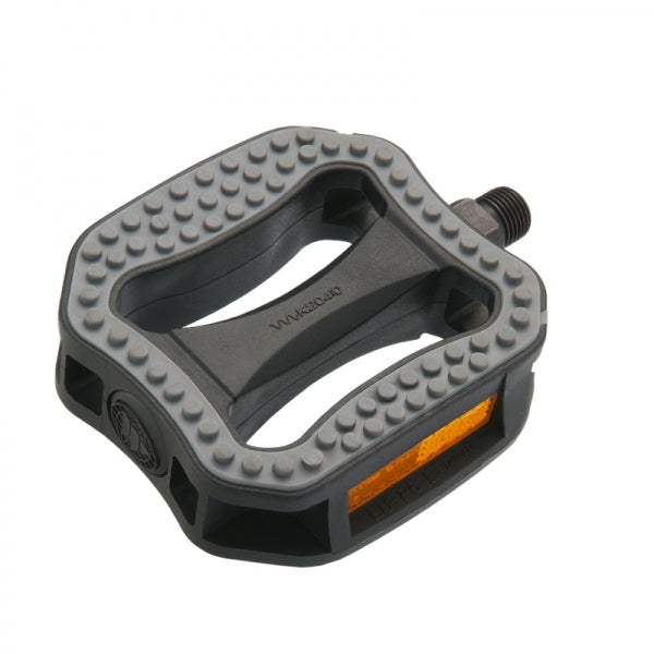 Wellgo Lu-p6 set anti slip pedaal 3/16 grijs zwart reflectie bulk