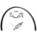 Achterwiel 26/27 inch 584 (kronan ) remnaaf ventura staal zwart