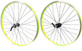 Amk wielset 26 inch / 559 cassette 8-speed uitval zwart / lime groen