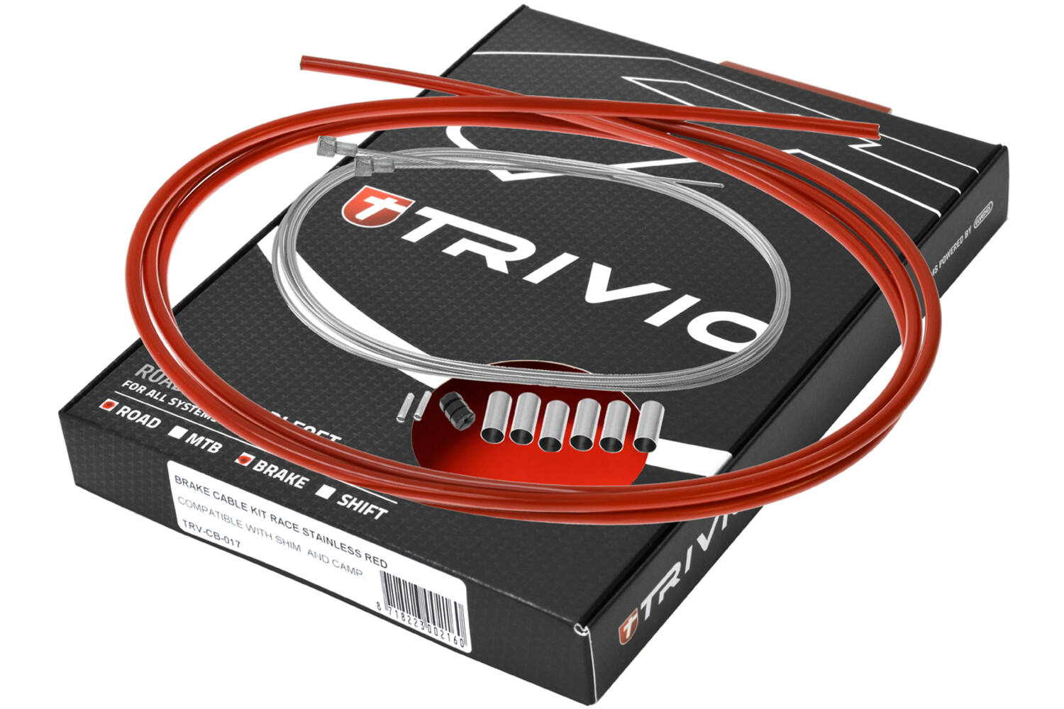 Trivio - race remkabel set compleet rvs rood