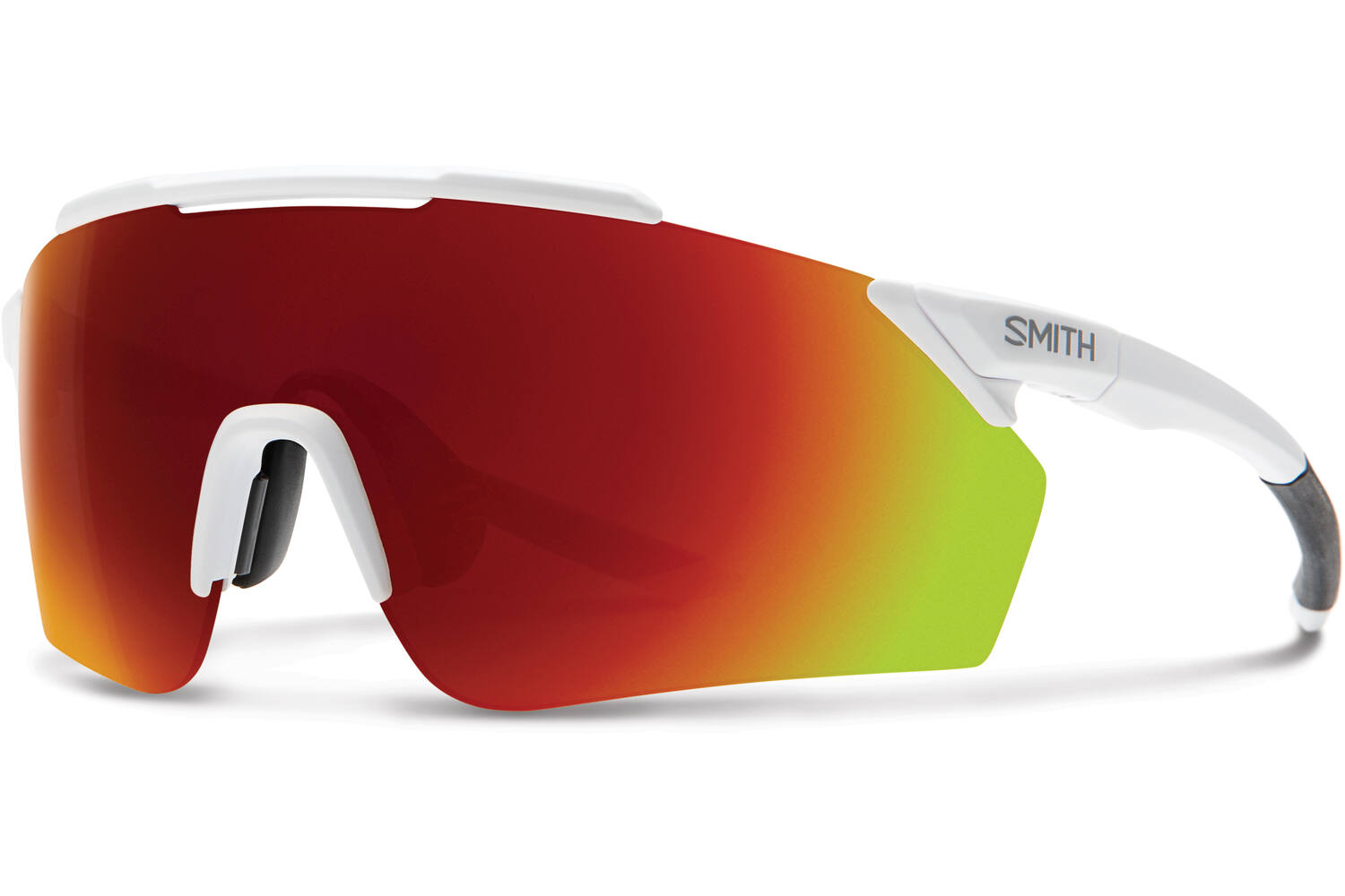 Smith - ruckus bril matte white chromapop red mirror