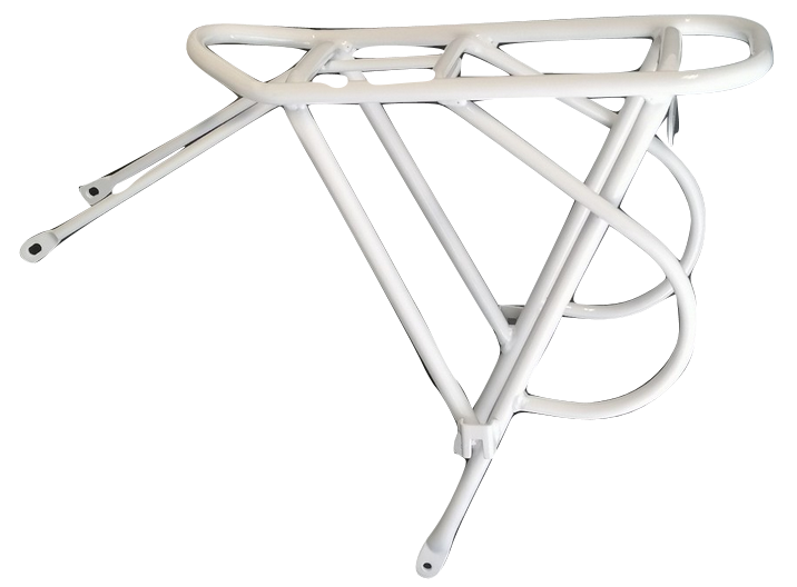 Bikefun Bike fun achterdrager 24 inch mat wit staal