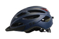 qt cycle tech helm urban 52-58 cm mat blauw led verlichting 2810378