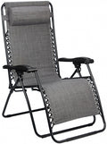 campingstoel Chaise Longue IV 90 x 65 x 112 cm grijs