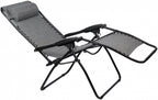 campingstoel Chaise Longue Padding 90 x 75 x 112 cm grijs
