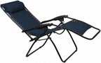 campingstoelen Chaise Longue IV marineblauw 2 stuks