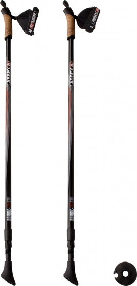 aluminium Nordic Walking stokken verstelbaar zwart