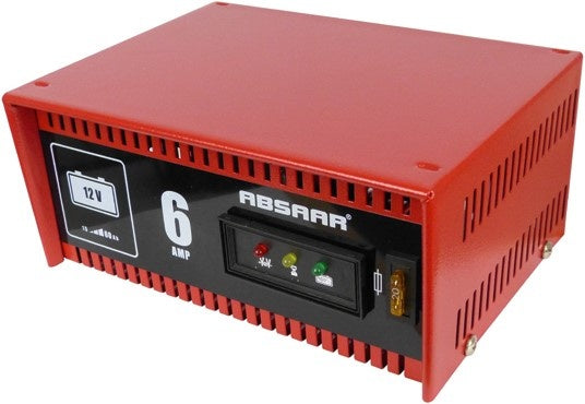 Absaar acculader 12v 6a - voor loodaccu's en agm-batterijen - 15-60 ah