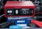 Absaar acculader 12v 6a - voor loodaccu's en agm-batterijen - 15-60 ah