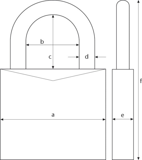 Abus Hangslot 65 25 gehard staal goud