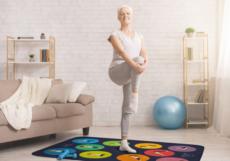 yogamat ultrazacht 130 x 180 cm blauw