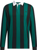 Adidas Go-To Rugby Poloshirt Lange Mouwen Heren Groen/Zwart maat S