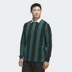 Adidas Go-To Rugby Poloshirt Lange Mouwen Heren Groen/Zwart maat L