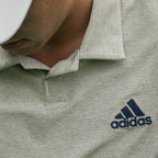 golfpolo Go-To heren polyester lichtgrijs maat XXL