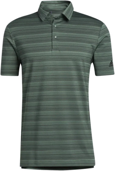 golfpolo HTR Snap heren polyester groen/zwart maat XS