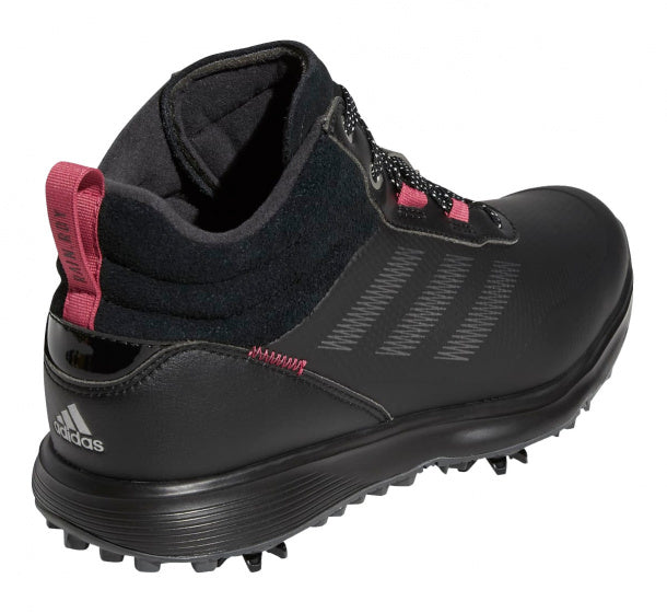 Adidas Golfschoenen S2G MID-Cut dames leer zwart roze mt 36 2 3