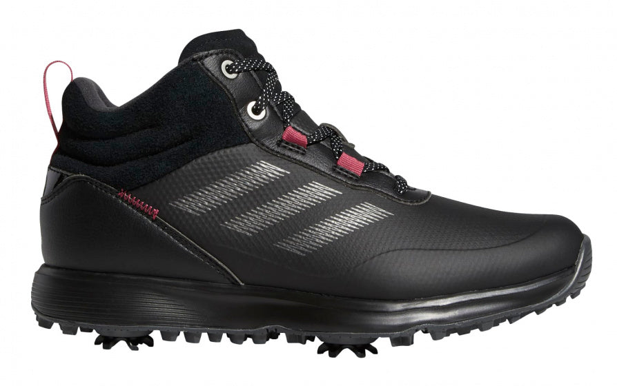 Adidas Golfschoenen S2G MID-Cut dames leer zwart roze mt 36 2 3