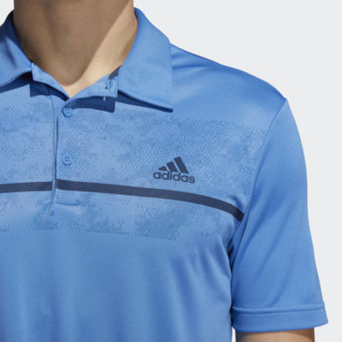 golfpolo Primegreen heren polyester lichtblauw maat XS