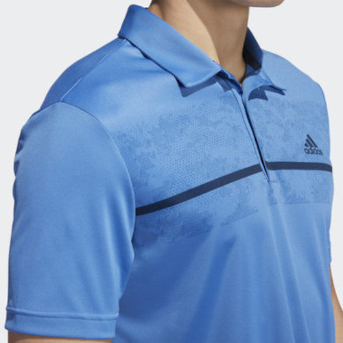 golfpolo Primegreen heren polyester lichtblauw maat XS