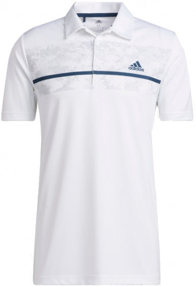 golfpolo Primegreen heren polyester wit maat XS