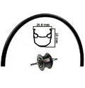Kgs achterwiel 28inch (622) velg en spaak zwart nexus7 rb zwart