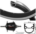 Kgs Achterwiel 28 inch (622) stratos zw/zilver nexus 7 rollerbrake zw
