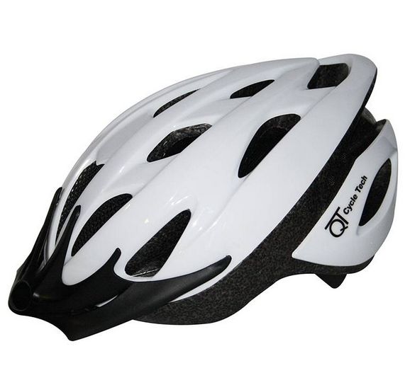 Qtcycletech Qt cycle tech helm wit pearl s-m 54-58cm
