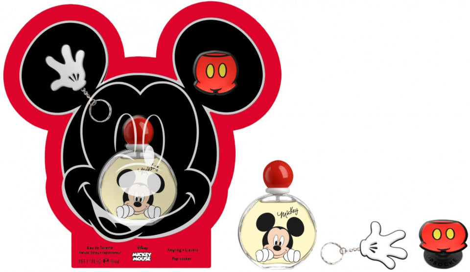 geurset Mickey jongens 50 ml lichtgeel/rood 3-delig