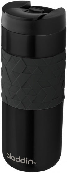 thermosfles Leak-Lock Easy-Grip 470 ml RVS zwart