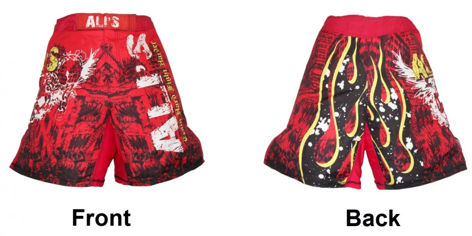 fightshort MMA unisex rood maat 38