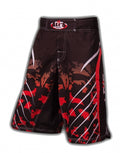 fightshort MMA unisex rood/zwart maat XL