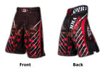 fightshort MMA unisex rood/zwart maat S
