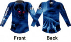 MMA-kledingset fightshirt met fightbroek blauw maat L
