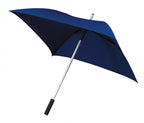 All square Paraplu vierkant 94 cm polyester donkerblauw