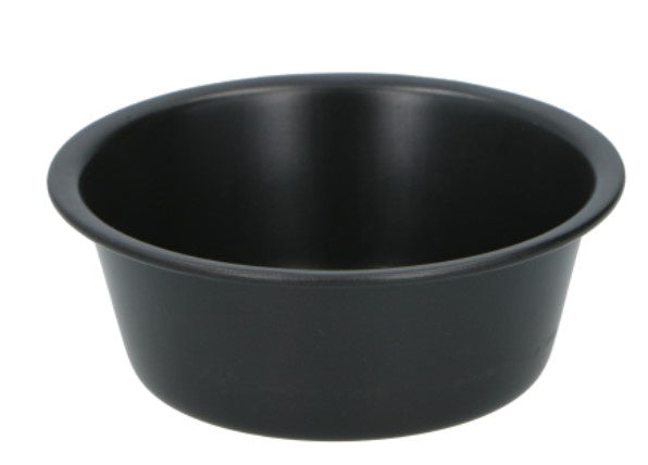 bakvorm rondje 9,5 cm staal zwart