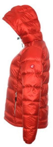 donsjas Atsana dames nylon/dons rood/grijs maat 4XL