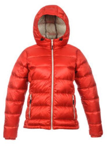 donsjas Atsana dames nylon/dons rood/grijs maat 4XL