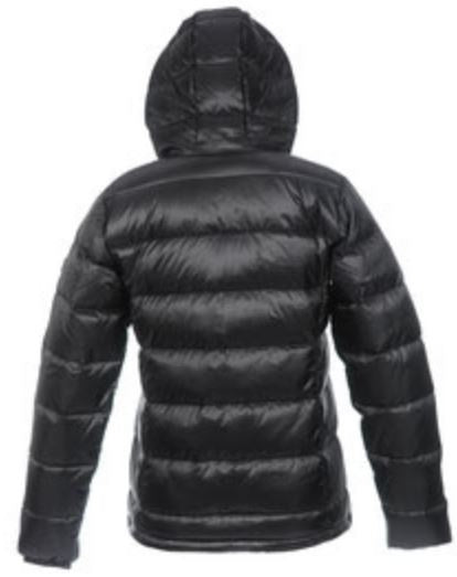 donsjas Atsana dames nylon/dons zwart maat XS